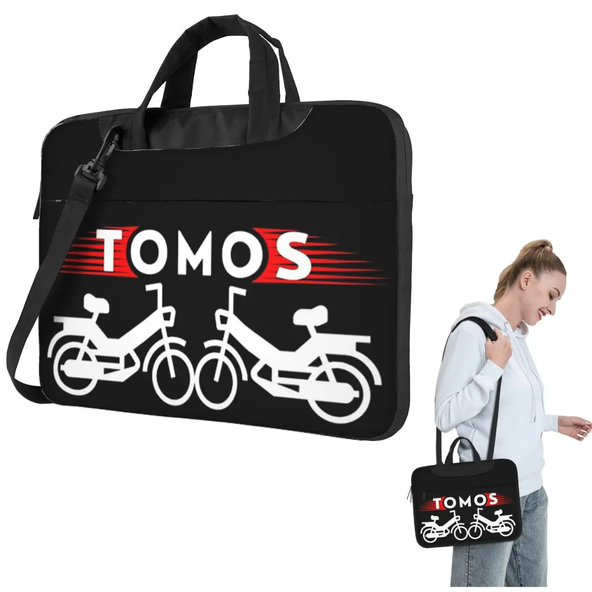 

Сумка для ноутбука Tomos Moped через плечо, сумка для компьютера 13, 14, 15,6 дюймов, чехол для ноутбука Lenovo