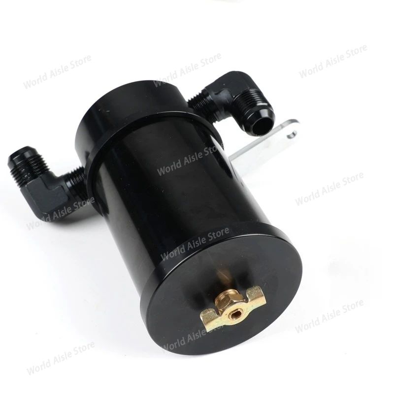 Car Modification Accessories, Oil Breathable Pot with Air Filter Breathable Flat Head, Waste Oil Recovery Pot