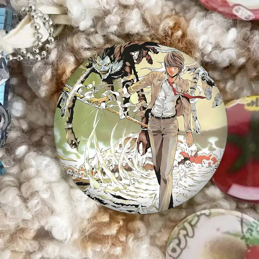 Anime Death Note Anime Button Pin Handmade Brooch for Clothes Cartoon Badge Backpack Decoration Jewelry Accessories