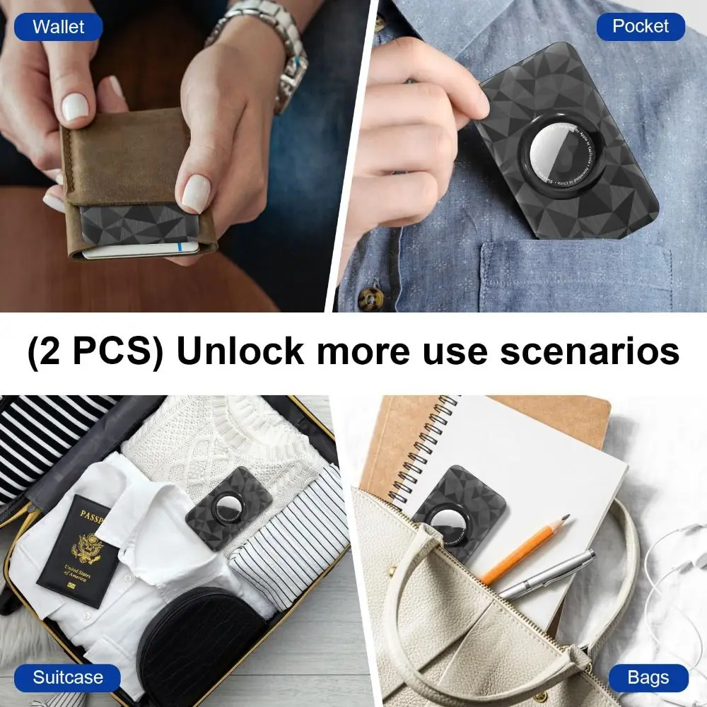 กระเป๋าสตางค์บางเฉียบคุณภาพสูงรอบผู้ถือบัตรแบบนุ่มฝาครอบป้องกันมัลติฟังก์ชั่นสําหรับคีย์ Airtag