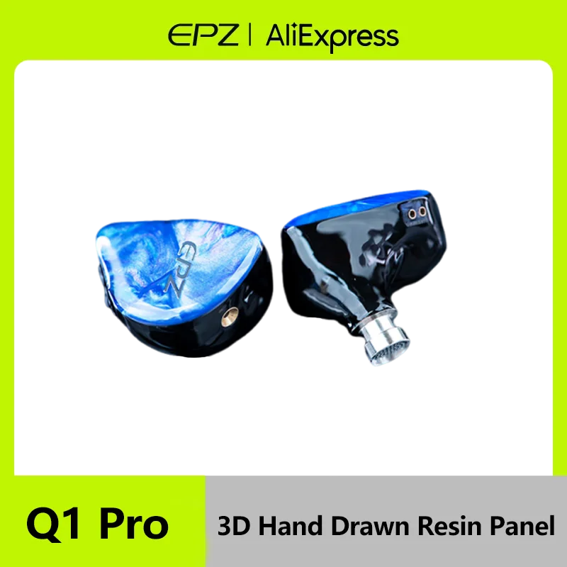 EPZ Q1 Pro Yunshuilan Wired Earphones HIFI Bass Earbuds IEM In Ear Gamer headset MIC Type C 0.78 2 Pin Detachable Cable