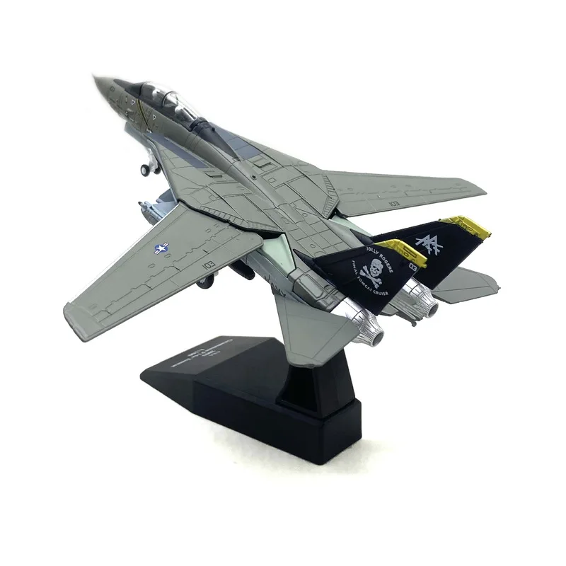 1: 100 Ns Model F-14 Tomcat Fighter Jet Model American Simulation Alloy Aircraft Finished Wing Movable Desktop Decoration