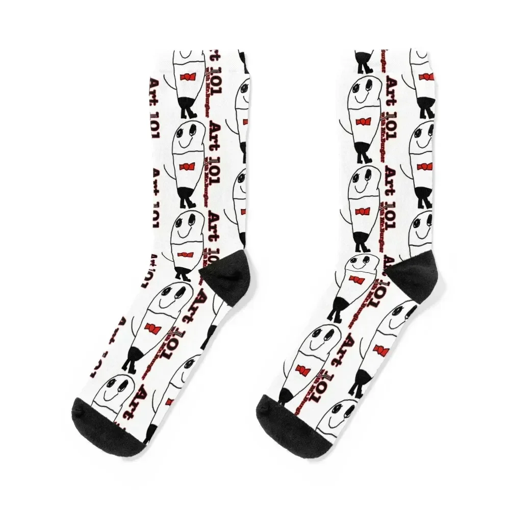 

Mr. Burgher by Hank. Art 101 with Mr. Burgher Socks bright garter happy halloween Thermal man winter Socks Female Men's