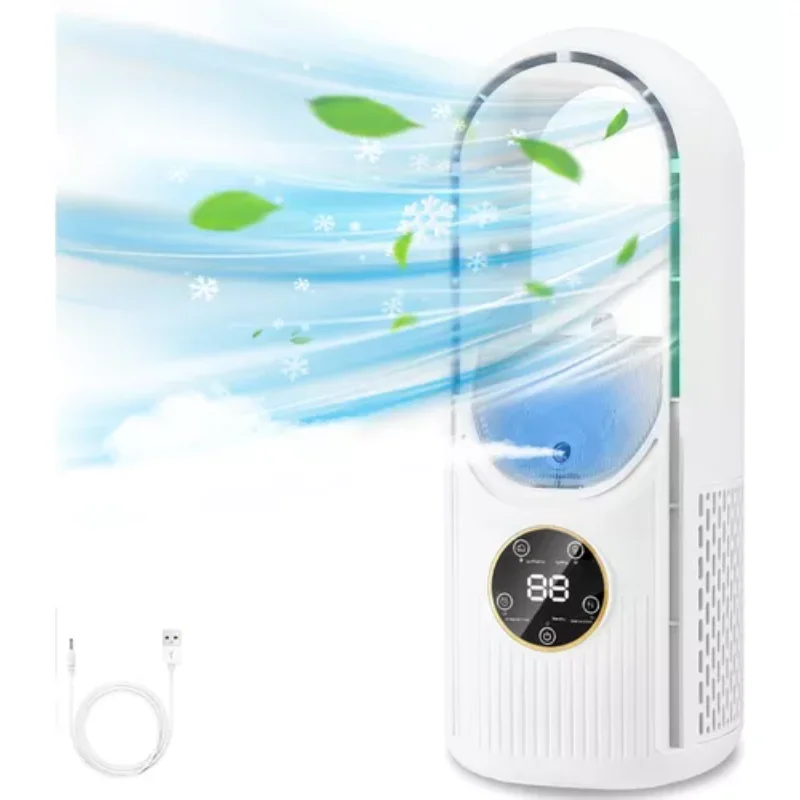 New Portable  fan with sprinkler and portable  HVAC light