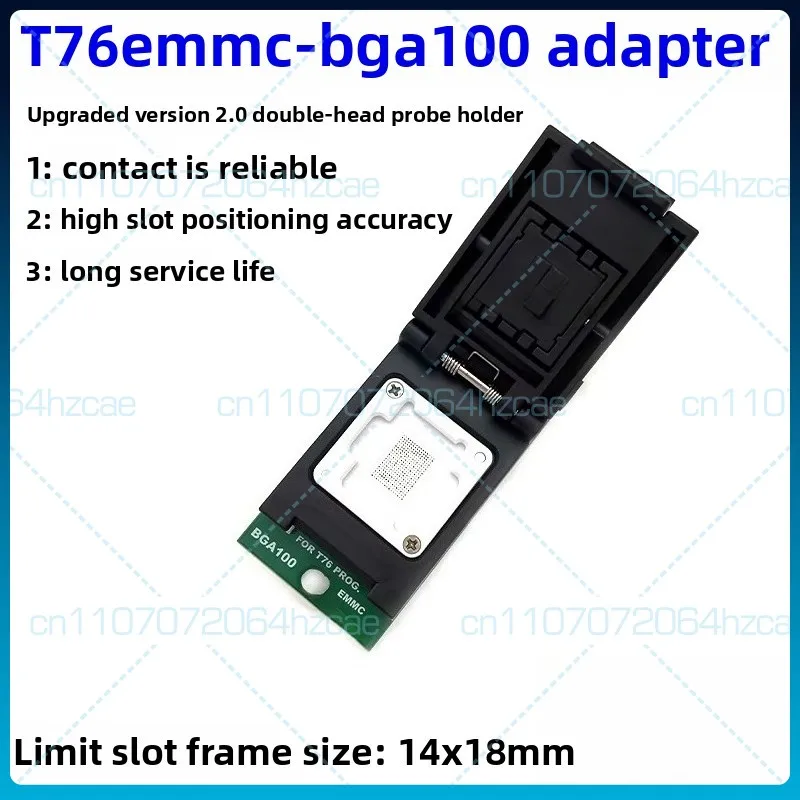 For XGecu T76 programmer dedicated BGA100 EMMC chip, burning seat, read and write adapter