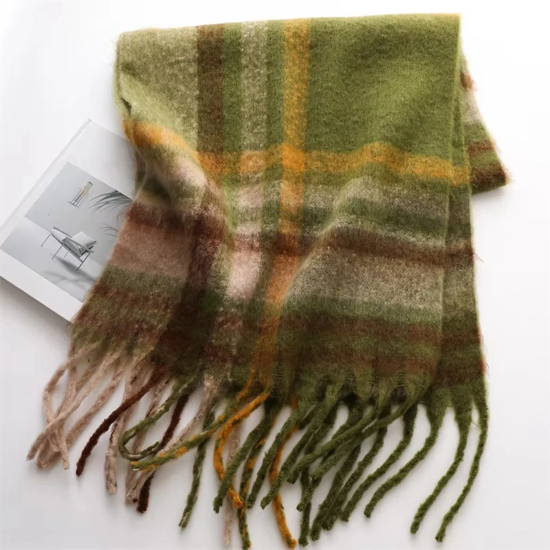 NEW Luxury Winter Thick Warm Scarf Women Cashmere Shawl and Wraps Pashmina Neckerchief Bufanda Female Long Tessel Echarpe 2025 image 6