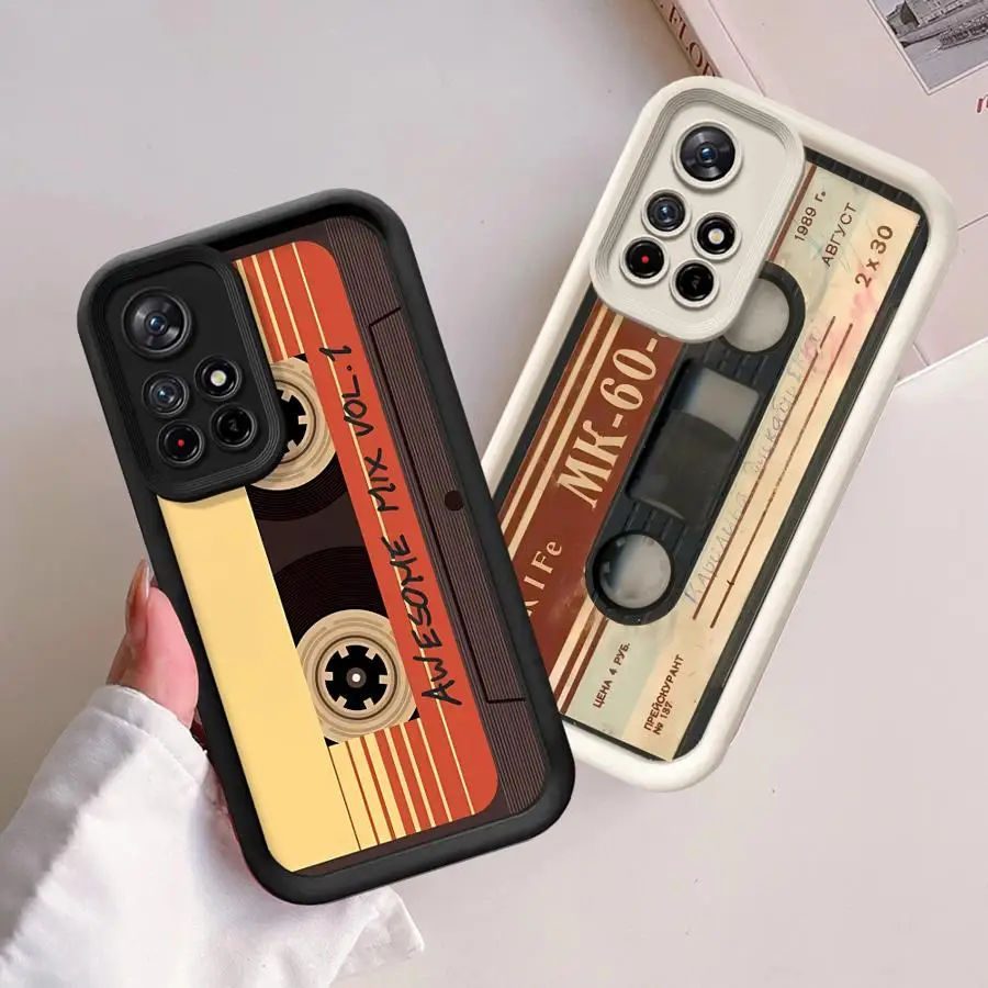 เคสสำหรับ Xiaomi Redmi Note 13 14 Pro Plus 10 11 12 Pro 11s 12s แบบนิ่ม ลายเทปนำโชค