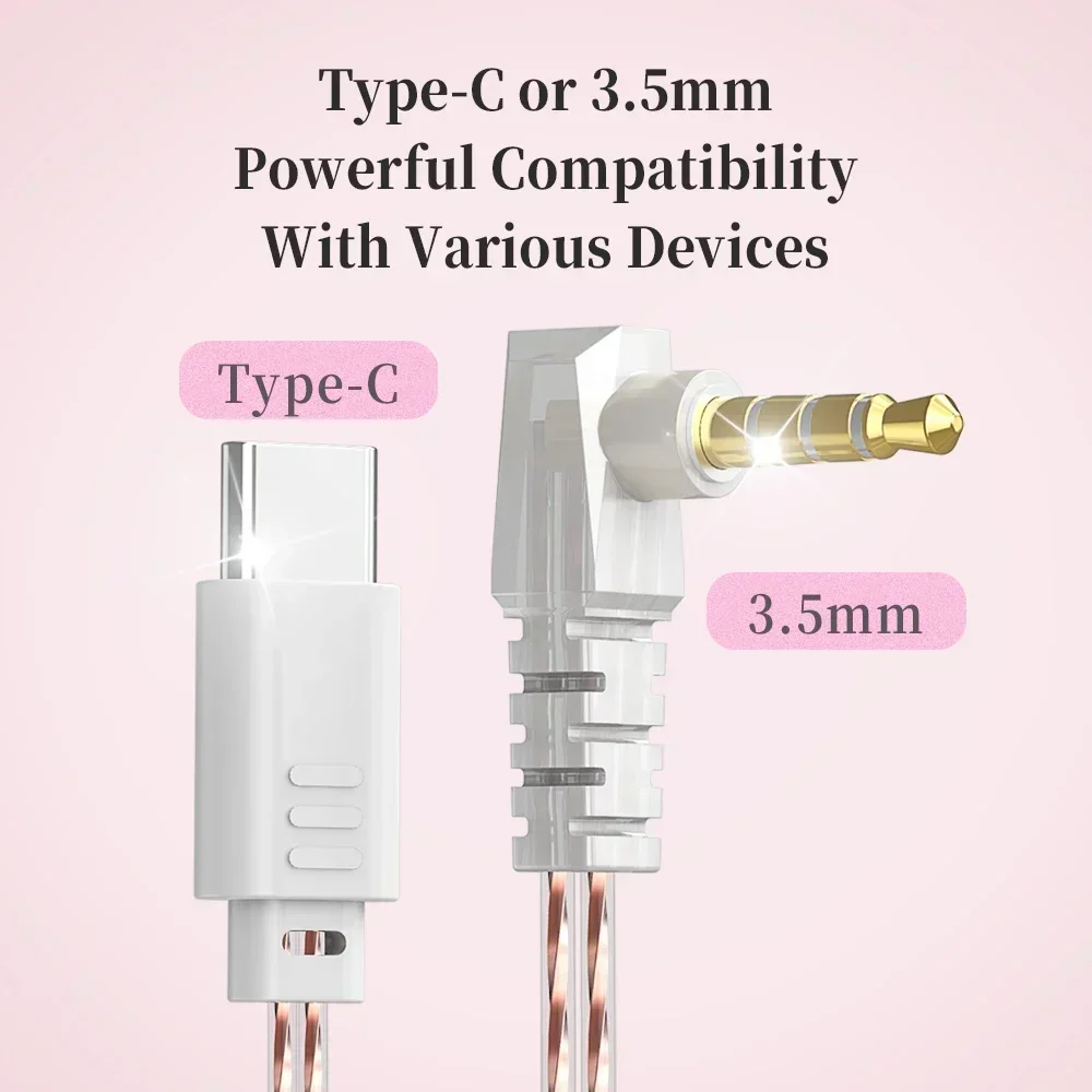 In-Ear Earphone Noise Cancelling Headphones with Microphone 3.5mm Wired Earbuds Diamond Headset for Gifts Gifts Brithday Q2Pro