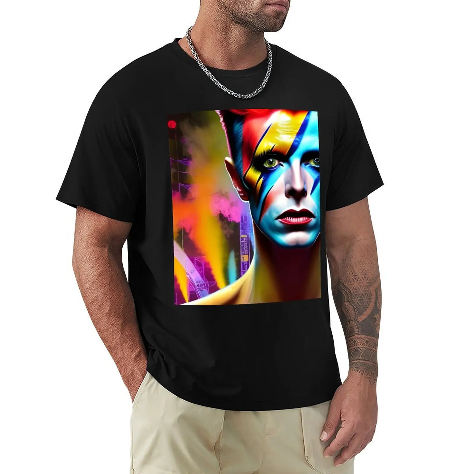 

Ziggy Stardust T-Shirt vintage graphic tee kawaii clothes football t shirt mens clothing