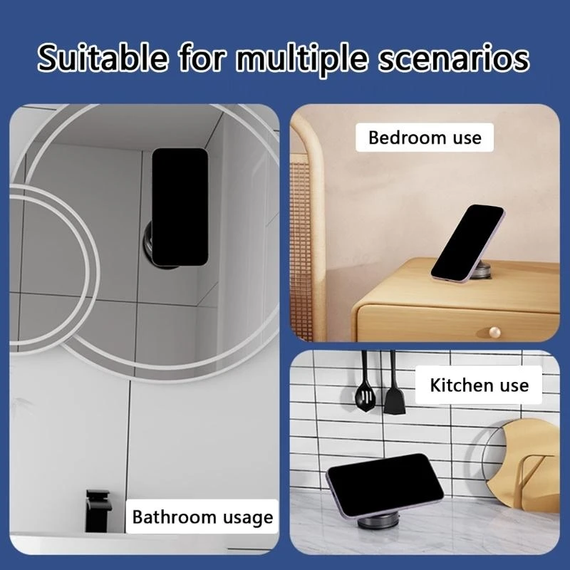 Портативный магнитный держатель кронштейна с магнитным телефоном с вакуумным всасыванием и гибкостью