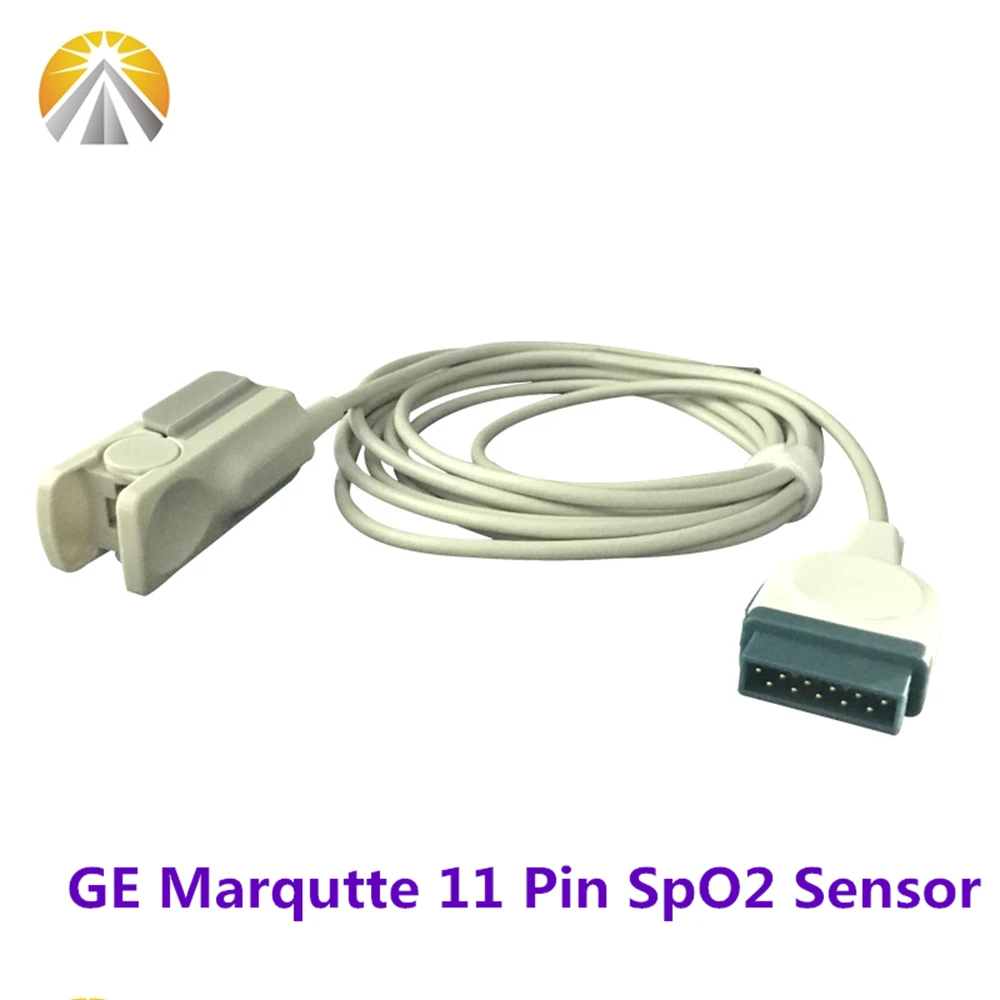 

Full Types For GE Marqutte SpO2 Sensor Reusable 11 Pin with Non Oxi Tech Dash 3000 4000 Eagle 1000 4000 Solar 8000