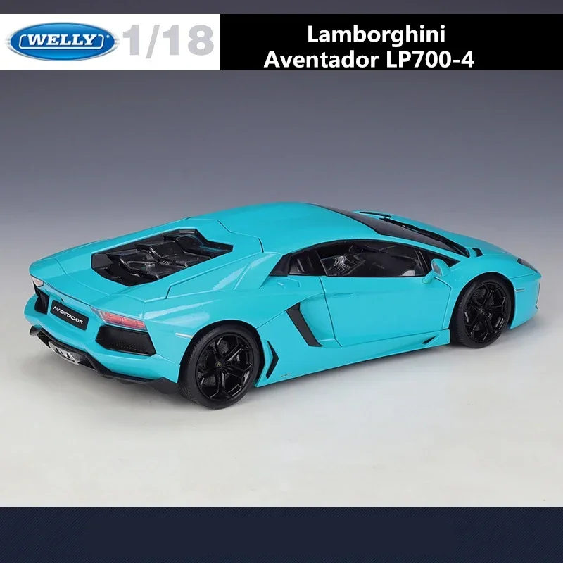 Welly 1:18 Lamborghini Aventador LP700-4 Alloy Sports Car Model Diecast Metal Toy Car Model Simulation Collection Childrens Gift