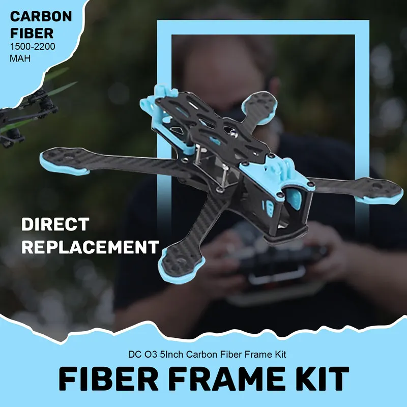 ABPP-5Inch 225Mm 225 Carbon Fiber FPV Drone Frame Kit With 5.5Mm Arm For APEX DC O3 APEX-DC O3 VTX Version FPV RC Drone