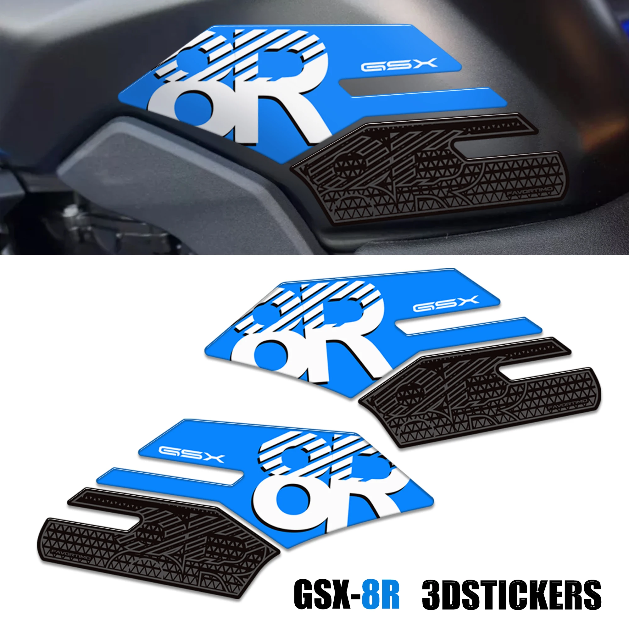 Fit GSX-8R GSX 8R GSX8R Suzuki Motorcycle Tank Pad Side Grips Gas Fuel Oil Kit Knee Protection Stickers Decals adhesive2024 2025