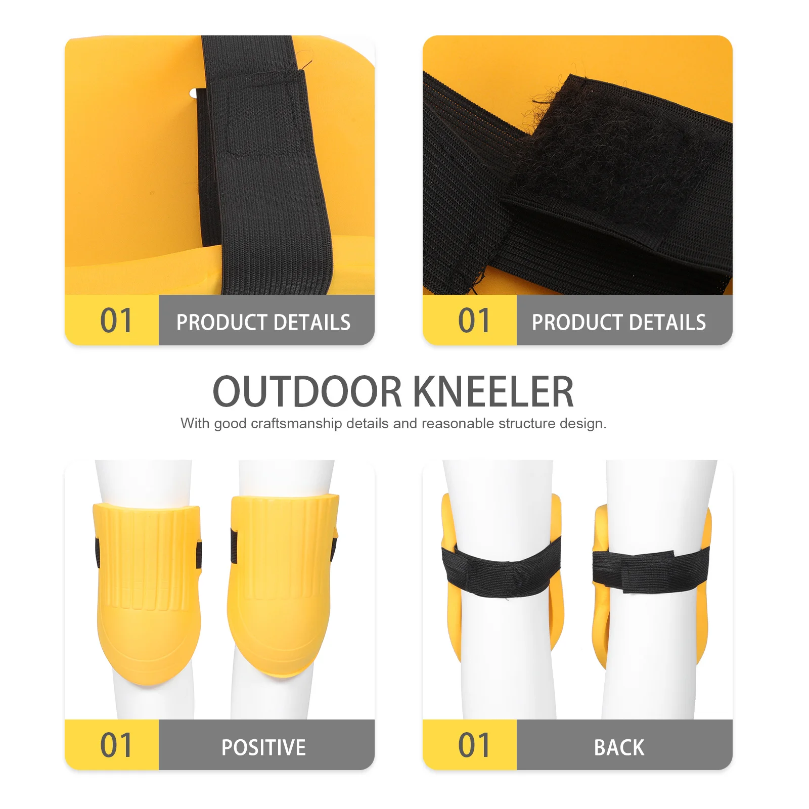 

1Pair Eva Kneeling Pad Knee Protection Cushion Non-Slip Outdoor Kneeler for Gardening Plumbing Painting Carpeting