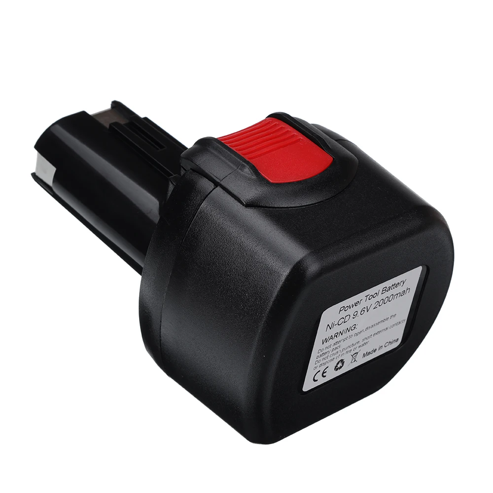 Bateria Recarregável para Bosch, Ferramentas Elétricas, Ni-CD, PSR 960, BAT048, BAT048, BAT984, BAT119, BAT100, L50, 9.6V, 2.0Ah, 2000mAh, 2 peças