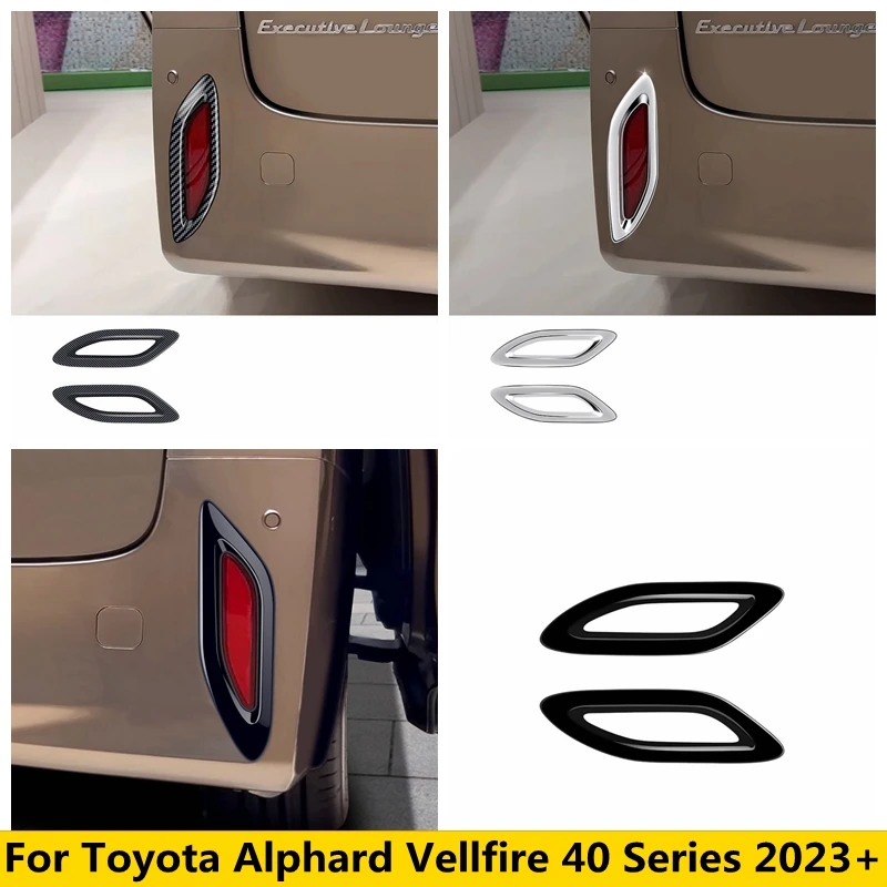 

Rear Fog Light Lamp Cover Trim Bumper Protector Decoration Frame Car Accessories For Toyota Alphard Vellfire 40 Series 2023 2024