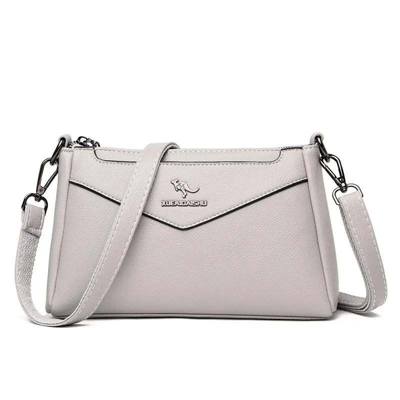 

Casual Multi-pocket Crossbody Shoulder Bags For Women Tote High Quality Soft Leather Designer Purses And Handbags Women Bags