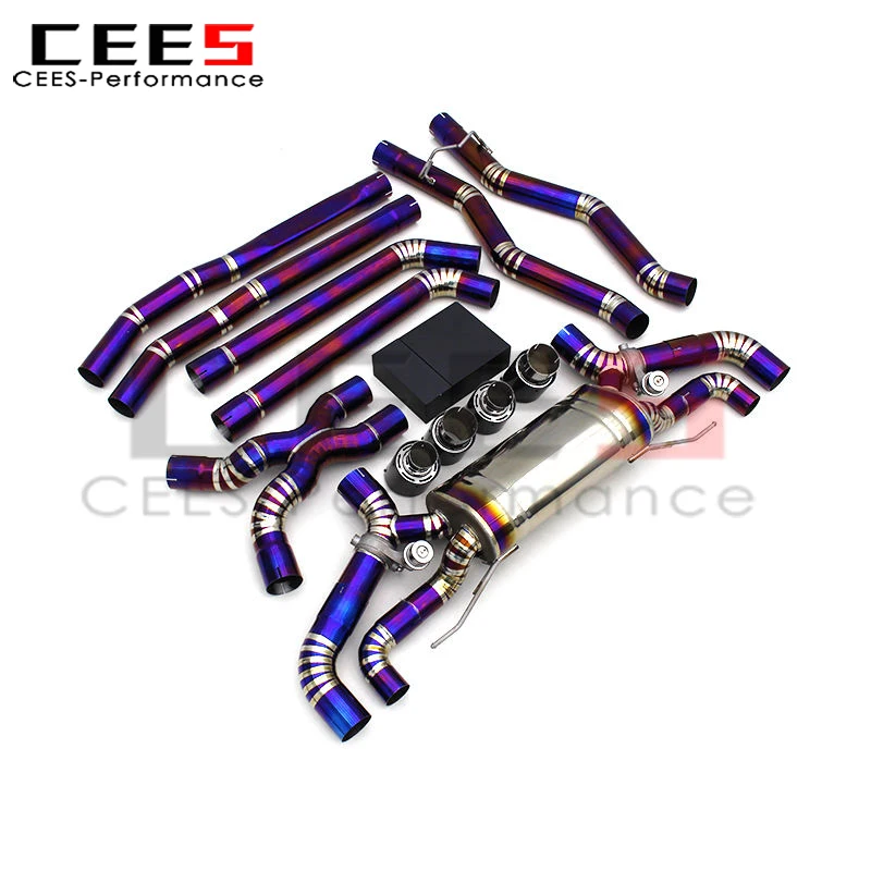 

cees Performance Valved Exhaust System for BMW M5 F90 4.4T 2018-2023 Racing Pipes with Remote Control Sport Exhaust Pipes
