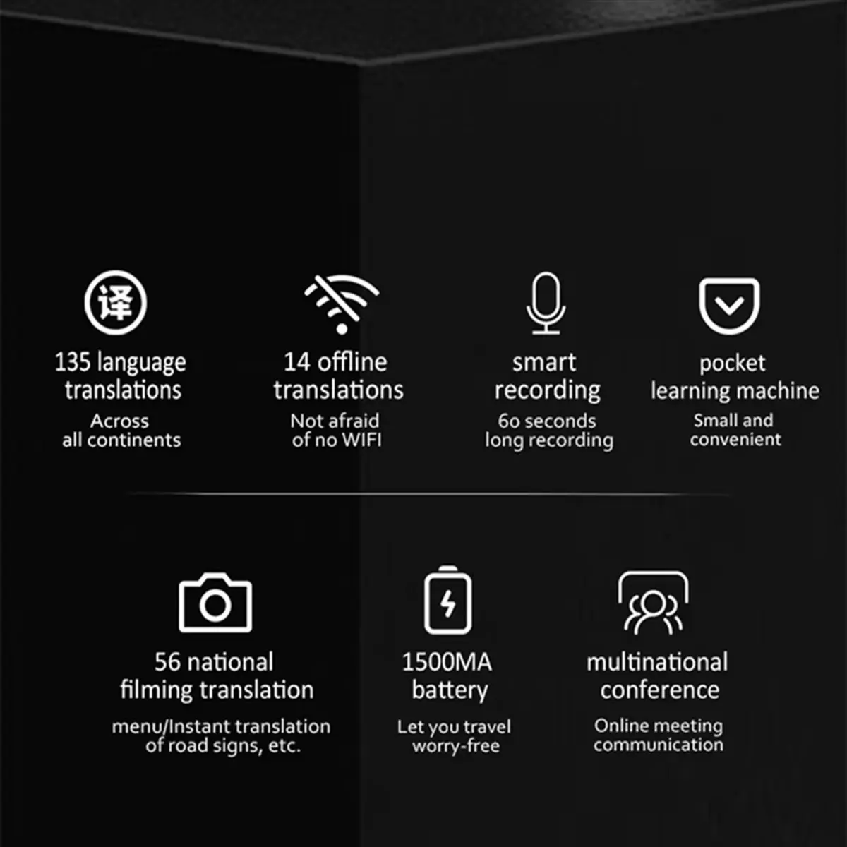 Portable Smart Voice Translator 135 Real-Time Languages 14 Offline P40 Translation Multi-Language Speech Business Travel