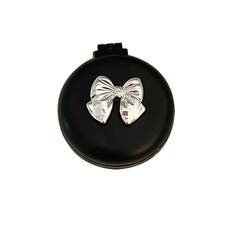 Cute Bow Small Comb Portable Portable Portable Mini Folding Air Cushion Comb Girls Airbag Massage Comb Mirror Integrated