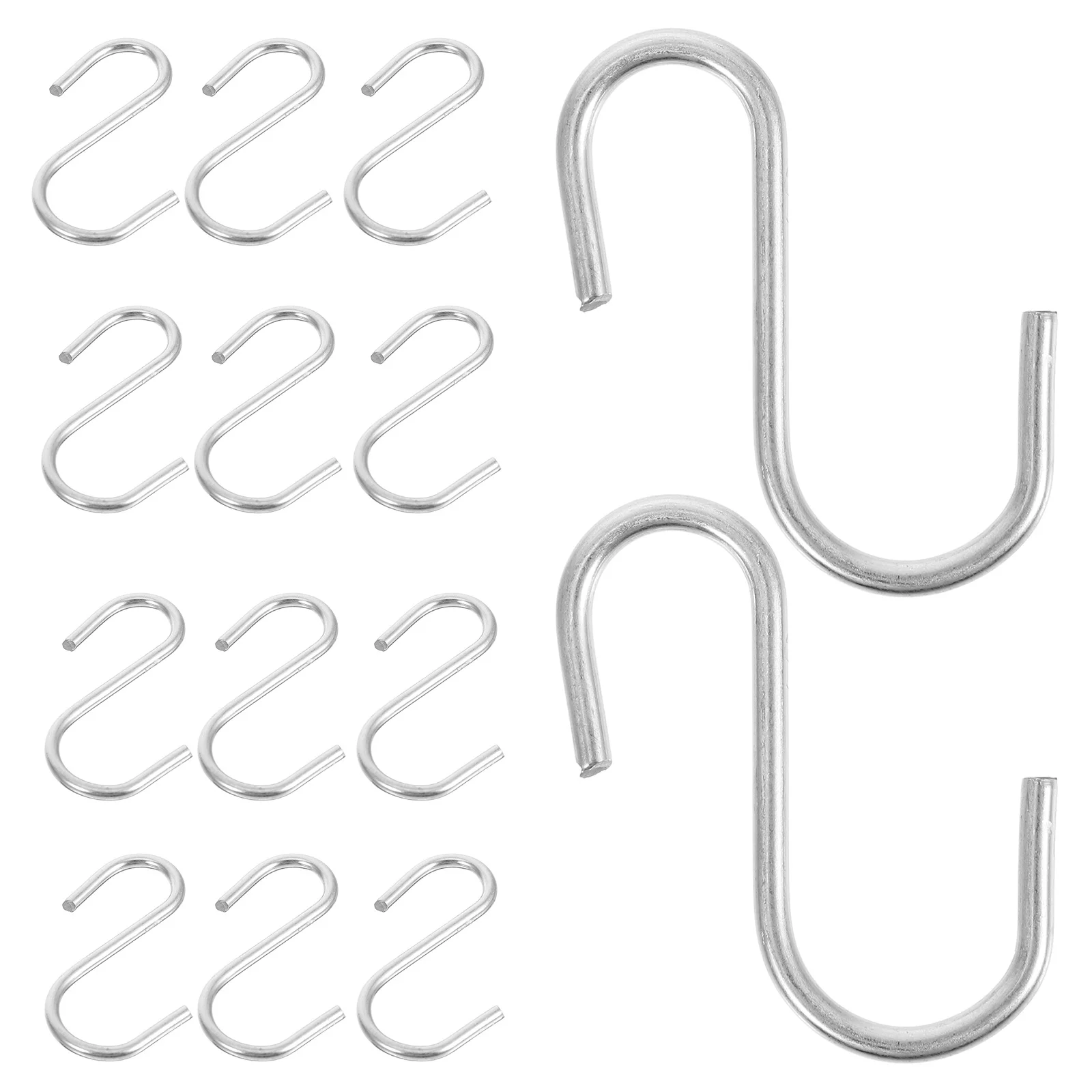 

100 Pcs Hangers Heavy Duty Pothook Black Hangers for Kitchen Over The Door Hooks Clothes Storage Anti-rust