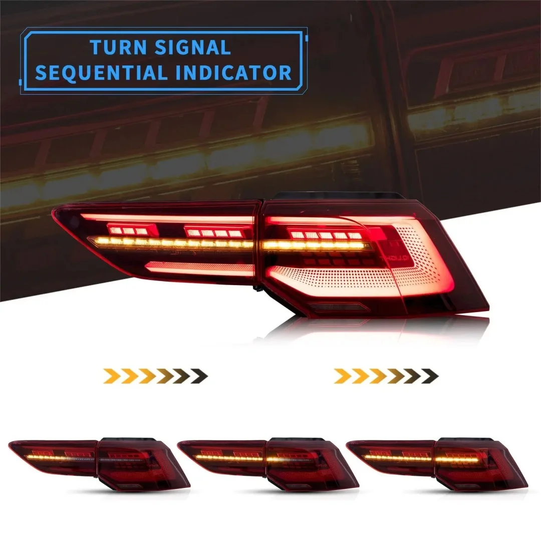 LED Tail Light For Volkswagen VW Golf 8 2020 2021 2022 2023 MK8 Golf8 DRL Rear Lamp LED Running Turn Signal Lights Assembly