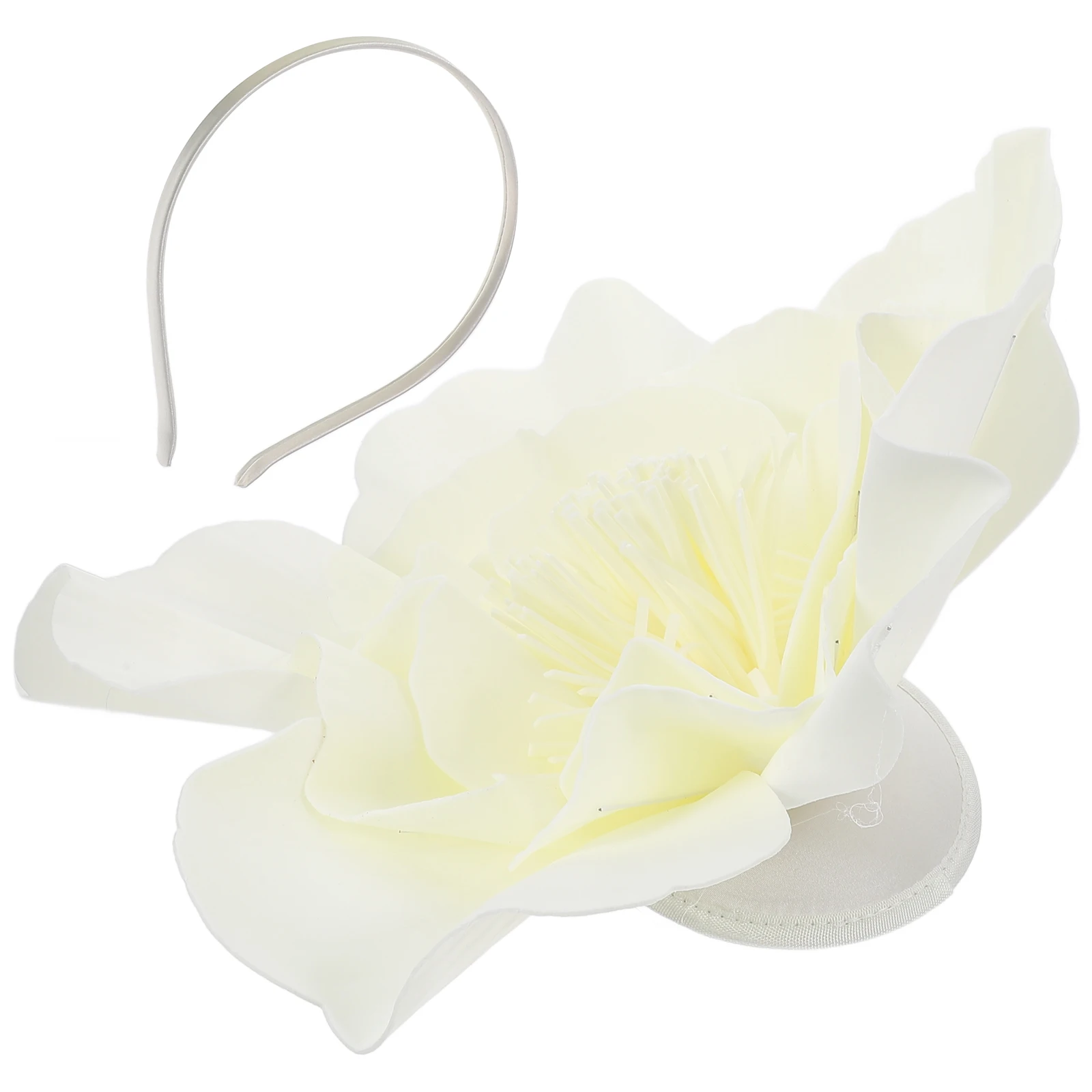 

Big Flower Women Cloth Fascinator Tea Flower Fascinator Party Fashion Hair Decoration Large Floral Girls Accessory