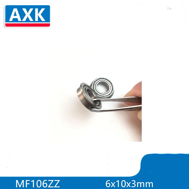 

10pcs/Lot MF106ZZ MF106 ZZ 6x10x3mm Miniature Flange Bearing Thin Wall Deep Groove Ball Radial Ball Bearing Brand New