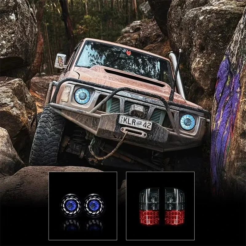 Refresh Your Car For Nissan GQ Patrol With Bi-LED Projector Headlight And Taillight Bundle. view 2