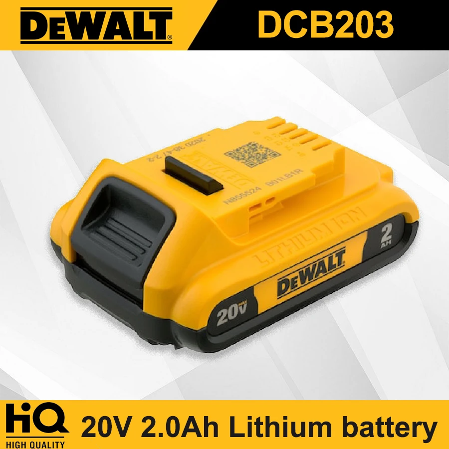 

Оригинальный аккумулятор DEWALT 20 в 2,0 Ач, литиевая батарея и зарядное устройство для электроинструментов Dewalt DCB203