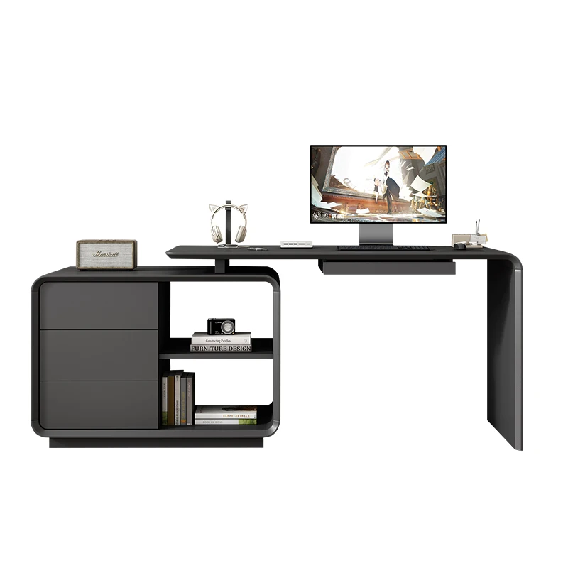 

YY Modern Multi-Functional Desk Small Apartment Retractable Desk Home