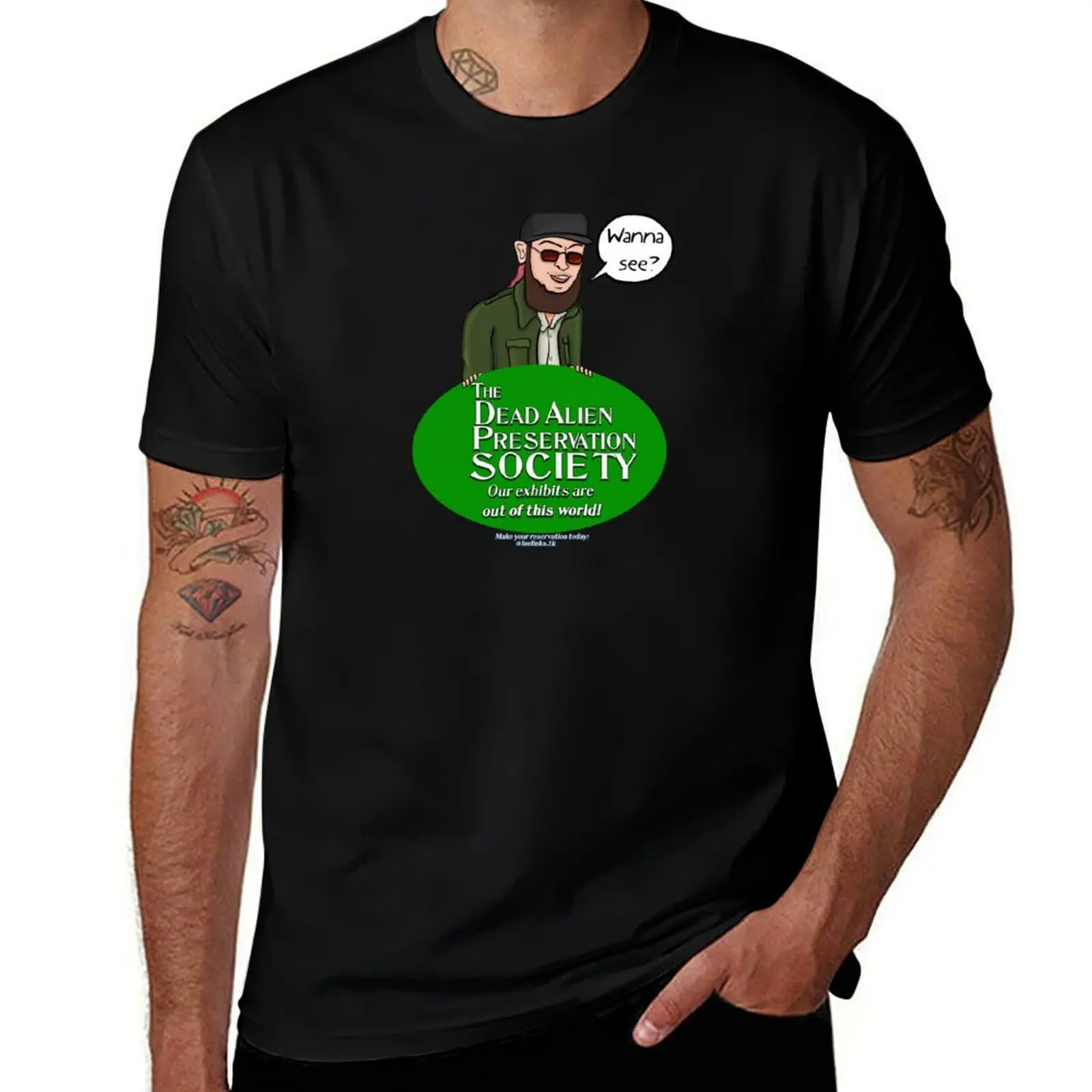 Dead Alien Preservation Society T-Shirt Fashion Letter Print T-Shirt