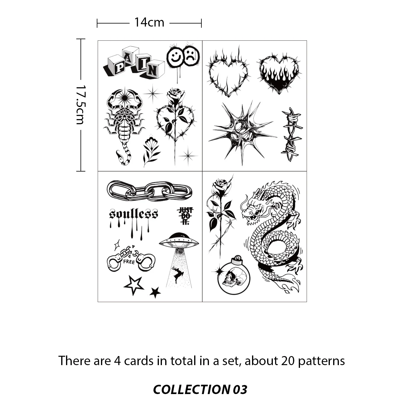 4pcs Butterfly Flower Temporary Tattoos for Women Men Body Art Sticker Balloon Dog Angle Design Waterproof Tattoo Seaside Travel