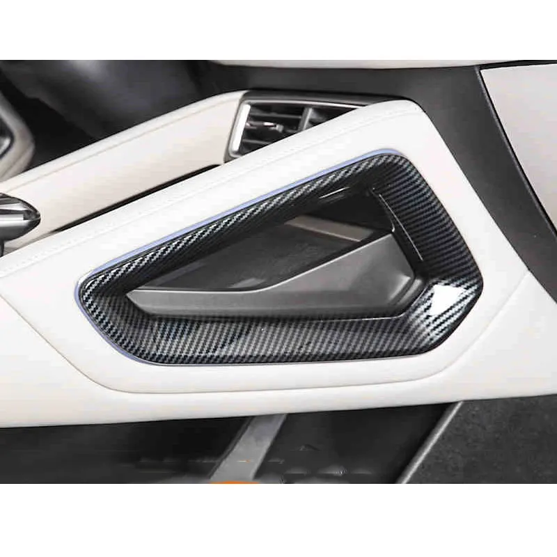 car interior gear side frame trims for byd yuan up 2024 2025 carbon fiber decoration auto accessories modify kit parts