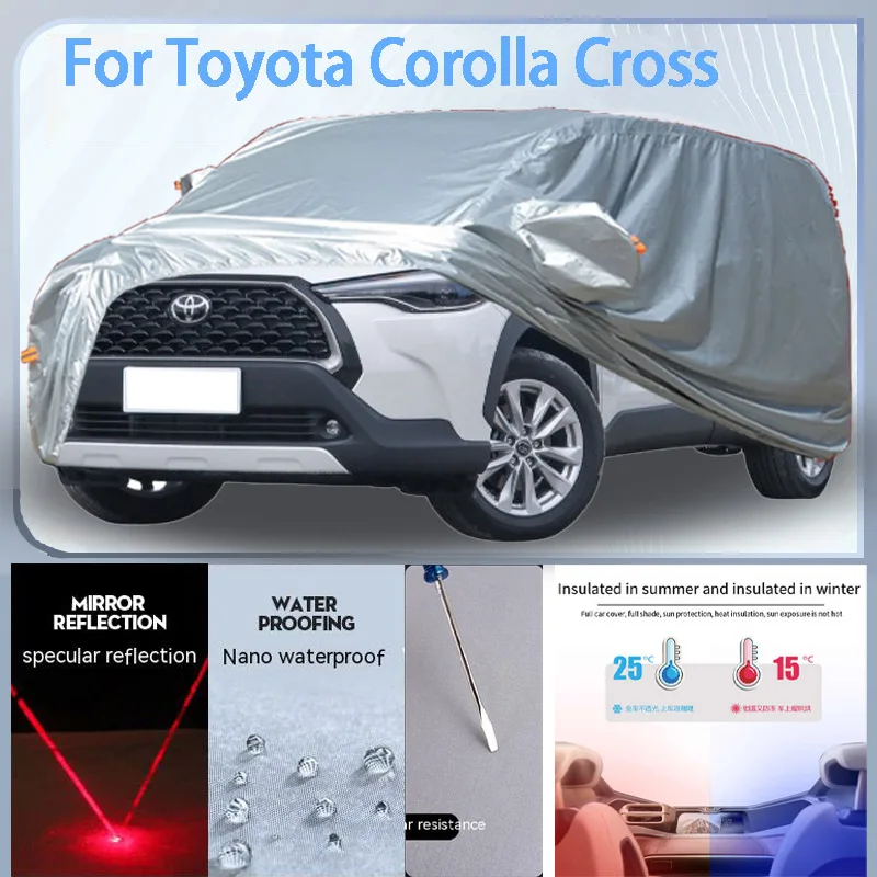 

For Toyota Corolla Full Car cover with UV protection and Winter Insulation roles,Rainproof,Snowproof Ati-frost properties.