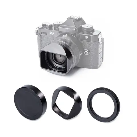 Para Nikon Nikkor Z 40 F2SE/Z 40mm F2 parasol de lente de cámara cuadrado Z40F2 parasol de lente atornillable de Metal reemplaza a LH-N52