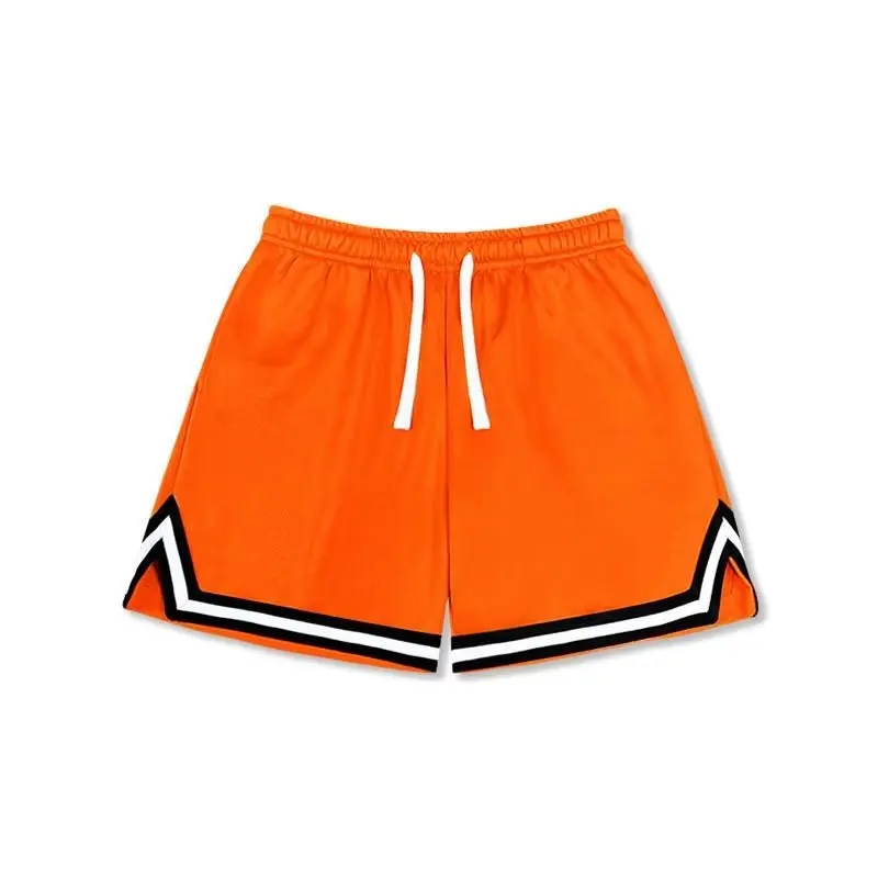 Pantalones cortos informales de baloncesto para hombre, ropa de calle americana, pantalones deportivos holgados de pierna ancha recta, Hip-hop, Y2K,