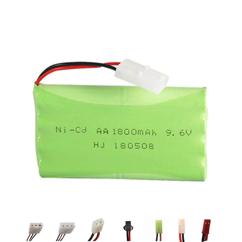 9.6V 700mAh 800mAh 1000mAh 1400mah 1800mAh 2400mAh 2800mAh Akumulator Ni-Cd / Ni-MH do zabawek RC Samochody łodzie pistoletowe obiekty bezpieczeństwa