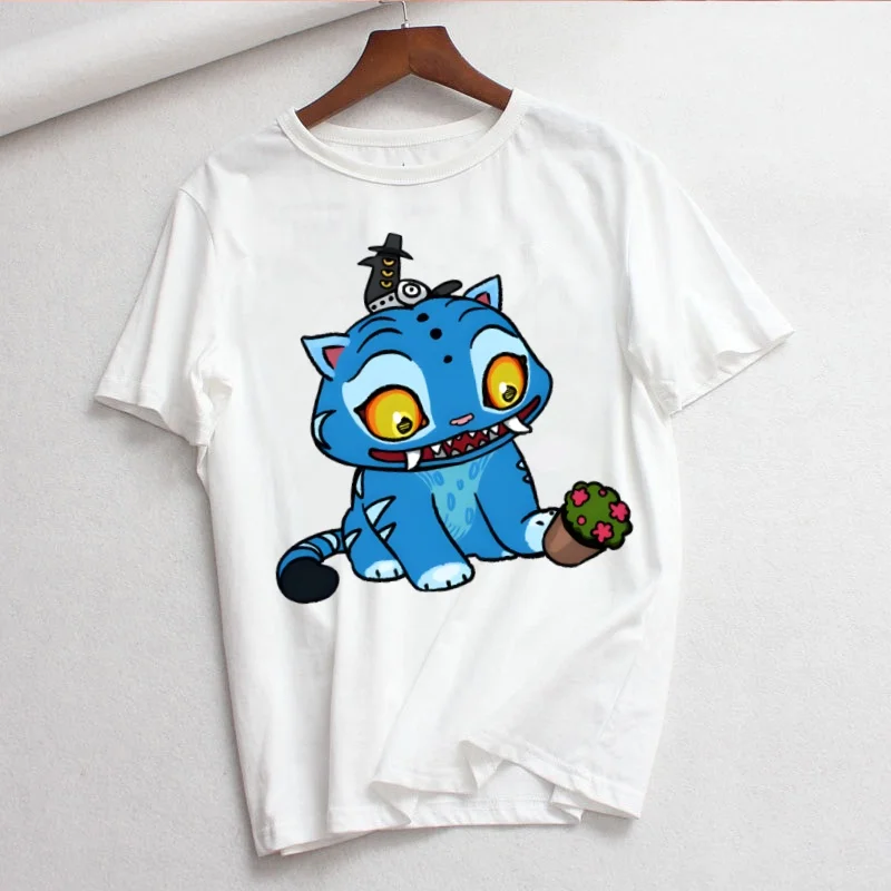 

Kpop Demon Hunter K Pop Huntrix Kpop Женская футболка с принтом Женская повседневная белая рубашка с круглым вырезом с коротким рукавом Женская футболка с графикой