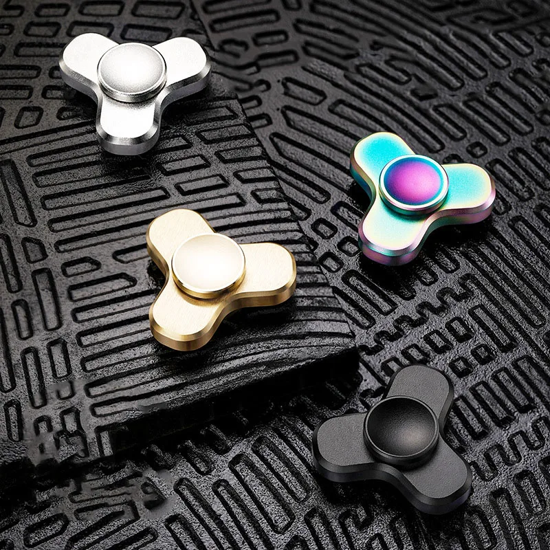 New Metal Fidget Spinner Finger Gyro Mini Aluminum Alloy Fingertip Gyro Decompression Stress Relief Autism Toy Adult Child Gift