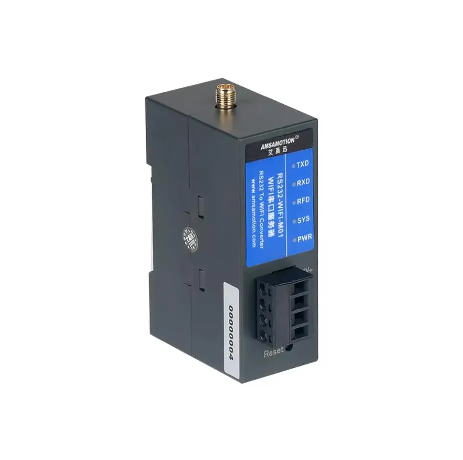 24VDC DIN-Rail Serial port server RS232/485/422 to Wifi Ethernet Internet of Things RTU modbus communication industrial module