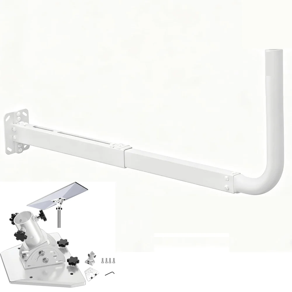 Starlink Gen 3 Wall Mount 160° Tilt Adjustable Roof Wall Pole Mount with Pole & Pipe Adapter for Standard 4/ 4X Enterprise Dish
