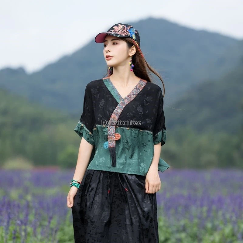 2026-new-female-ethnic-style-spring-summer-jacquard-top-women's-retro-shirt-top-creative-chinese-brethable-national-tops
