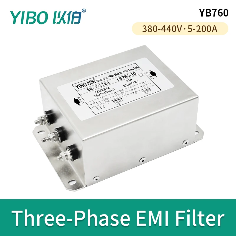 

YIBO Three phase three wire power filter 380V anti-interference frequency conversion servo dedicated YB760