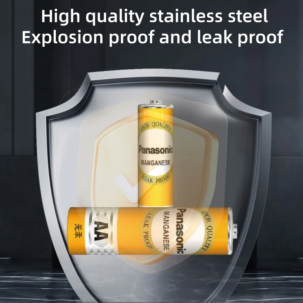 

40PCS Panasonic 1.5V AA disposable carbon dry batteries, suitable for LED lights, toys,cameras, flashlights, razors, CD players