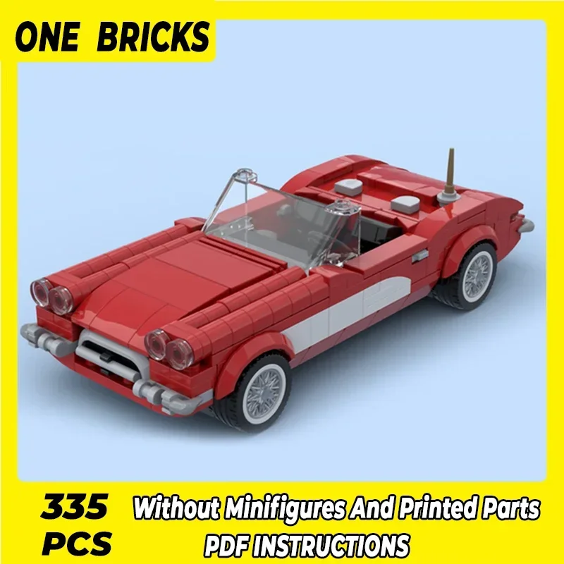 Technische Moc Bricks Stadsautomodel Mini Speed Champion C1 Modulaire bouwstenen Geschenken Speelgoed voor kinderen DIY Sets Assembleren