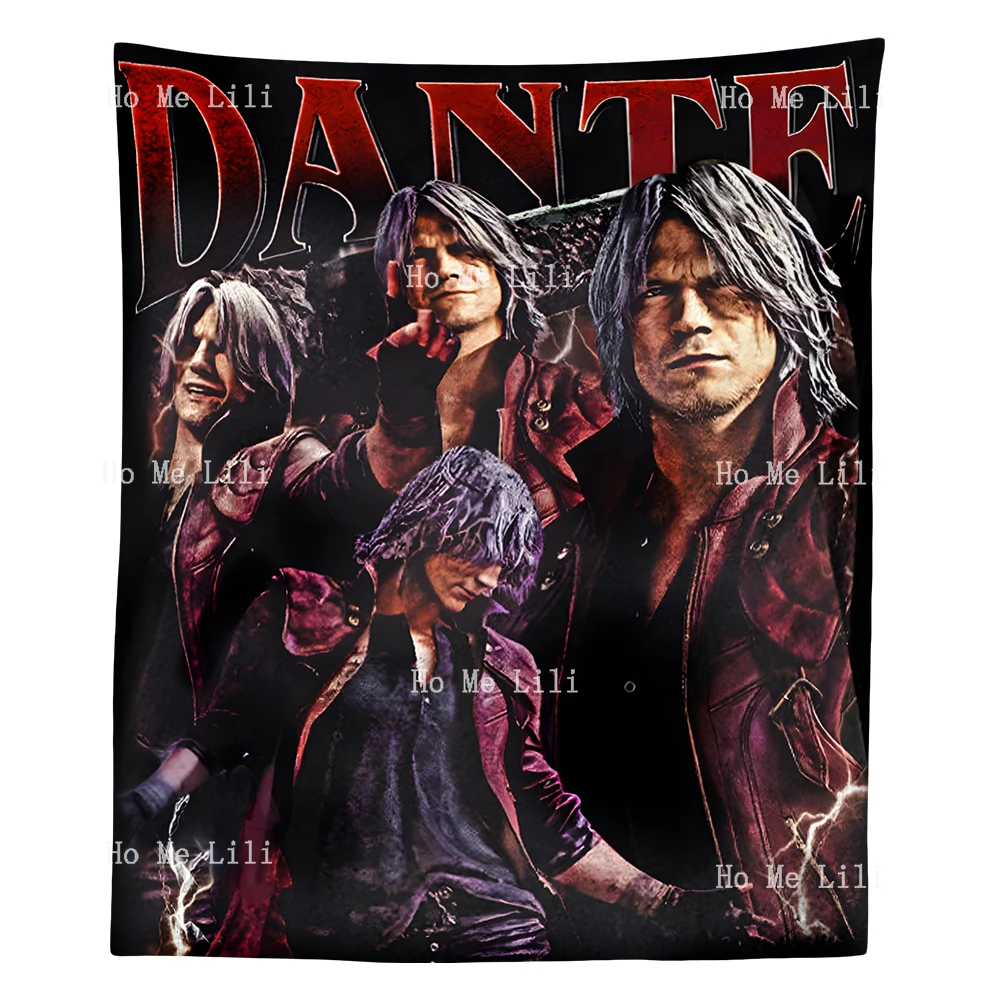 Limited Dante Action Game Vintage Gift Tapestry Wall Hanging For Bedroom Livingroom Modern Design