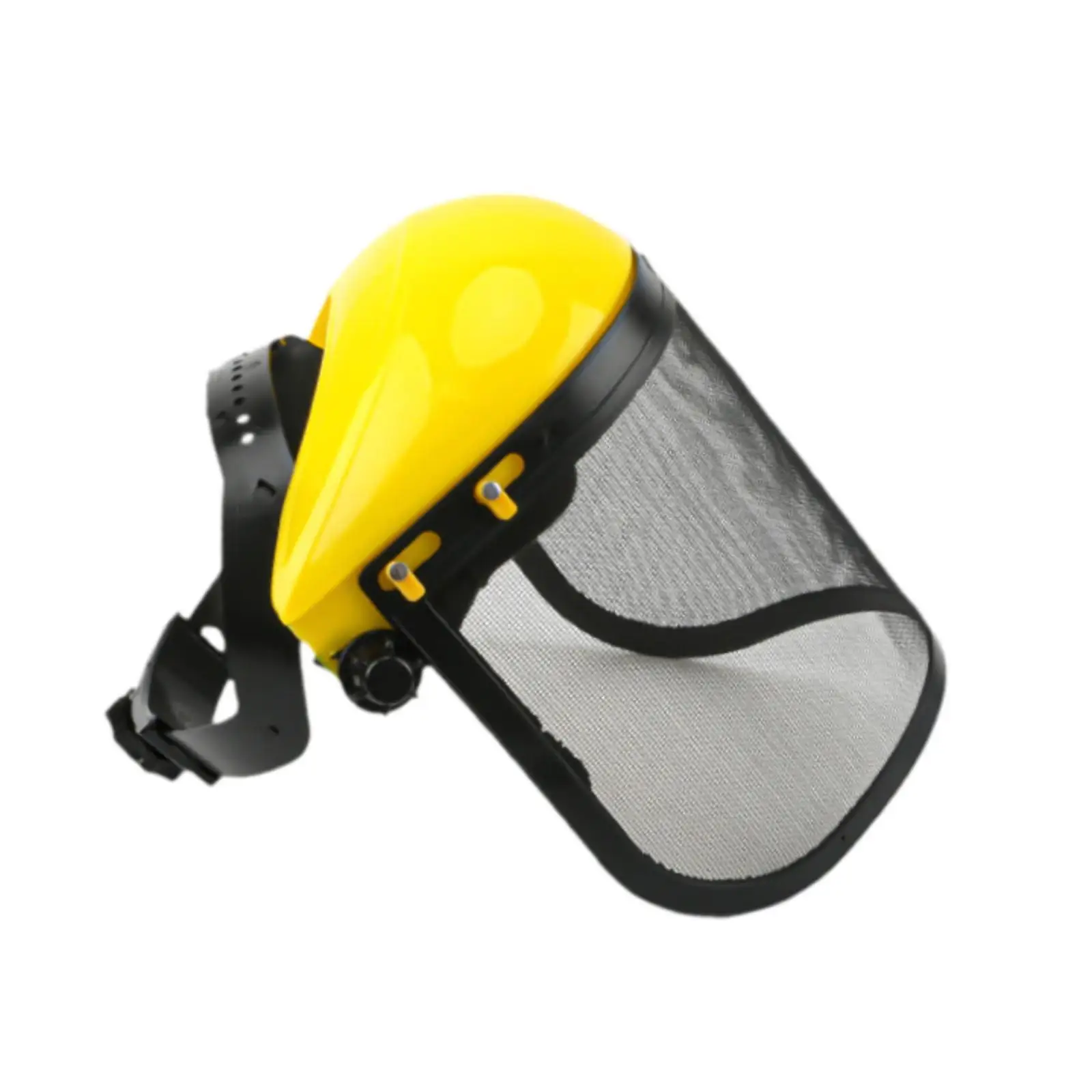 Forest Trimming Hard Hat Mesh Face Shield Face Cover Professional Multipurpose for Manufacturing Construction Adjustable