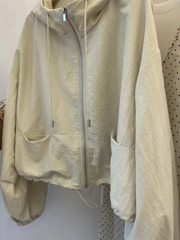 

Женская повседневная свободная толстовка больших размеров с защитой от солнца, укороченный кардиган, летняя модная верхняя одежда в китайском стиле